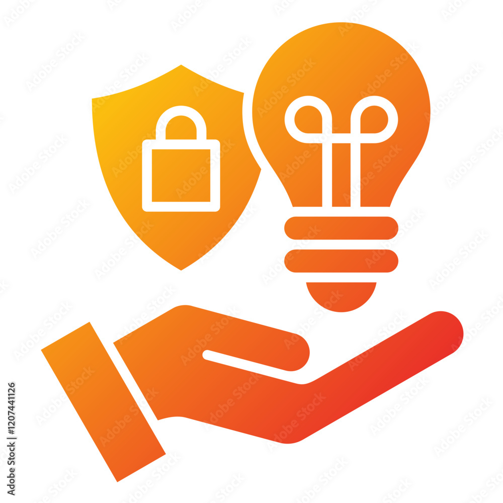 Fototapeta premium Intellectual Property Icon