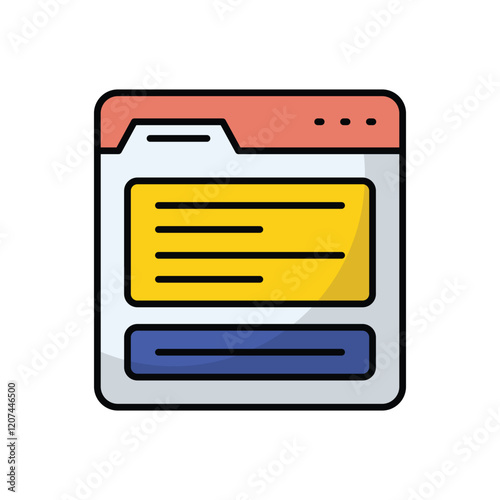 Content Writing vector icon