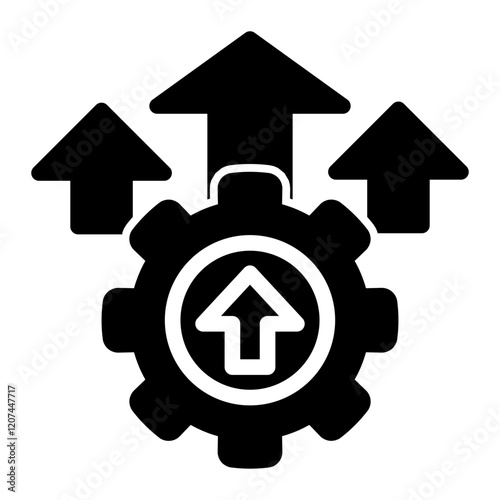 Efficiency Icon Solid Style
