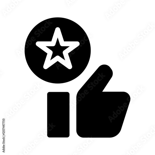 Satisfaction Icon Solid Style
