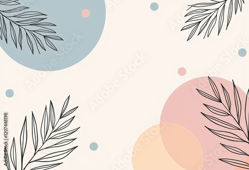 シームレスな線画パターン：ミニマリストスタイル、冬の色、パステルパレット、シンプルな形状、分離された白、モダンなデザイン、抽象ベクター、高品質。

