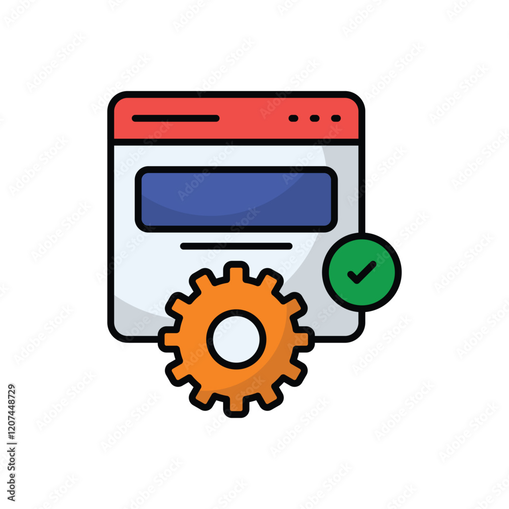 Website Optimization vector icon Website Optimization vector icon