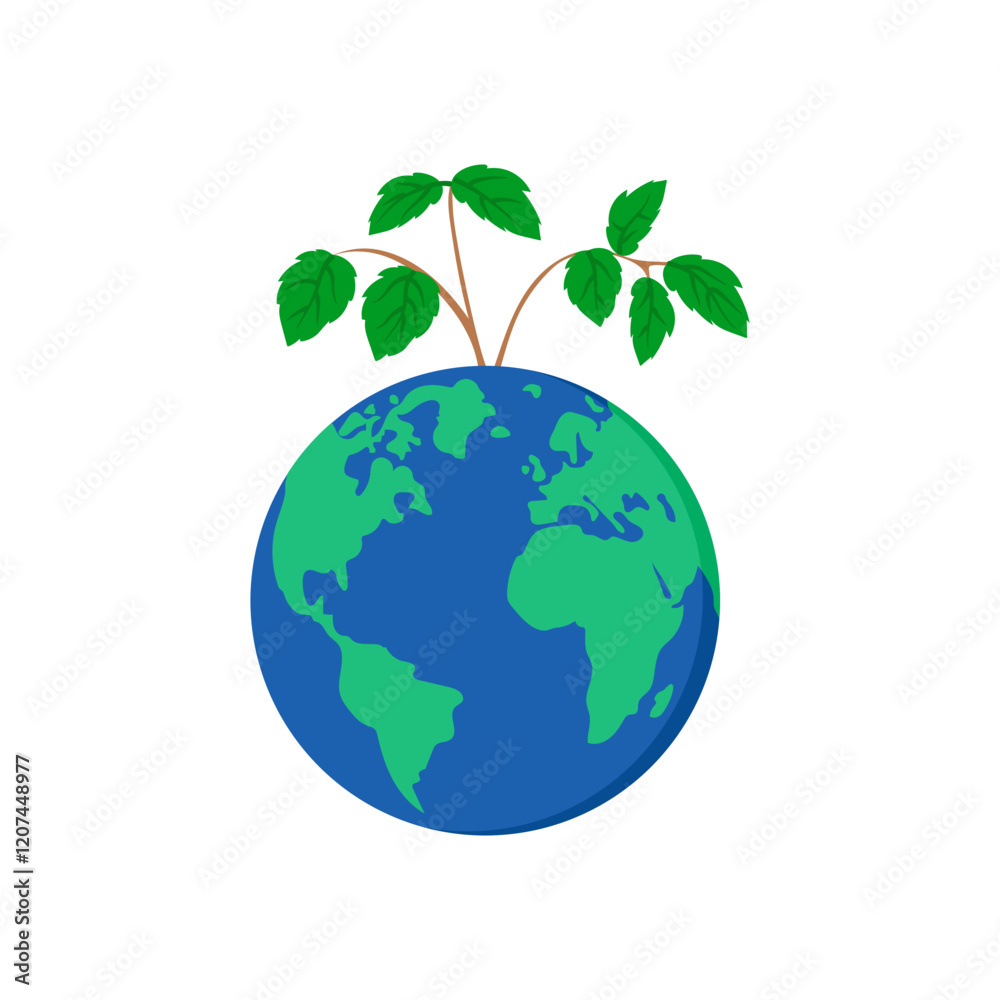 Environmental Awareness Vector Illustration Environmental Awareness Vector Illustration