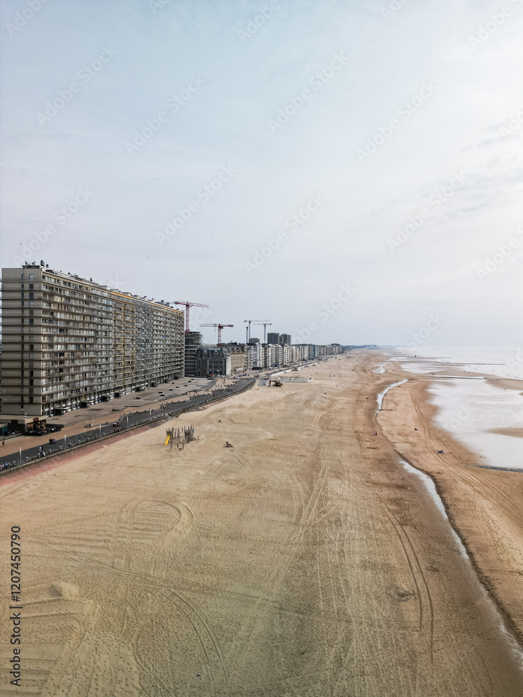 Fototapeta premium Ostend Beach, Oostende, Belgium