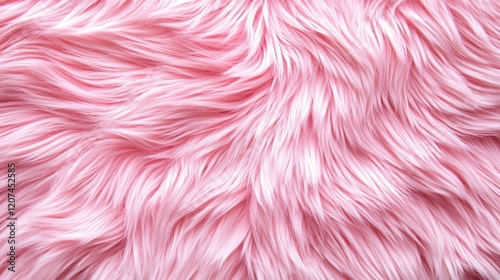 Soft Pink Fur Texture Fluffy Plush Fabric Background Pastel Pink Shag Carpet