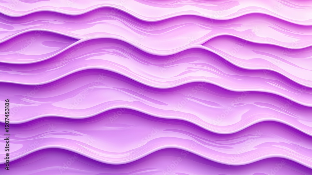 Obraz premium Abstract Lavender Wavy Liquid Texture Background Seamless Pattern Glossy Purple Swirls