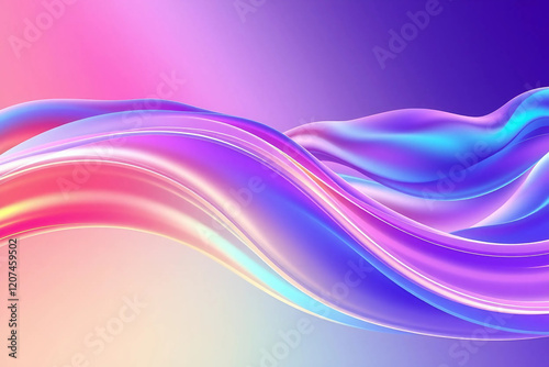 Wallpaper Mural Abstract Waves Vibrant Colors Rainbow Gradient Background Torontodigital.ca