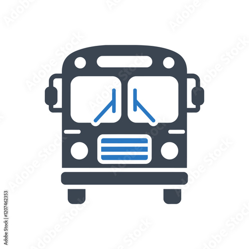 City bus front icon