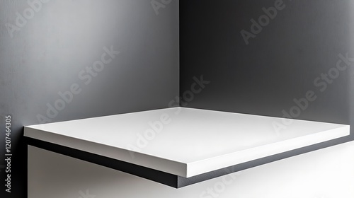 Wallpaper Mural White Shelf Corner Modern Minimalist Design Torontodigital.ca