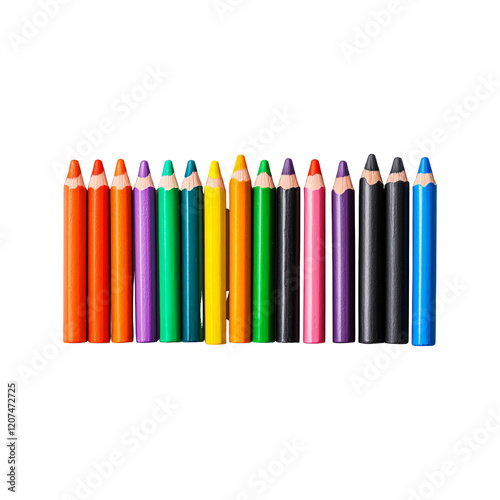 Creative Box of Crayons Isolated for Drawing and Artistic Projects