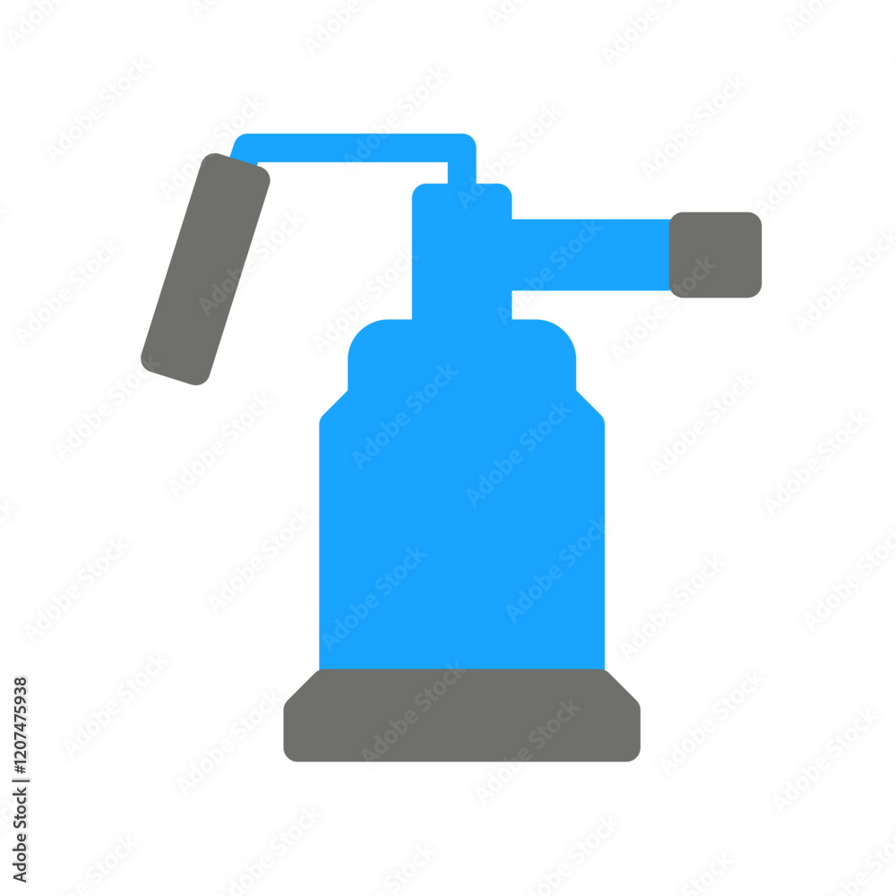 cryotherapy can flat icon design blue and gray color cryotherapy can flat icon design blue and gray color