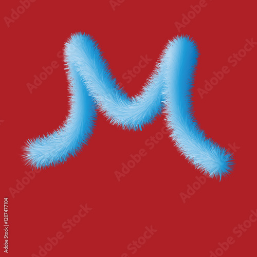 M shape in sky color