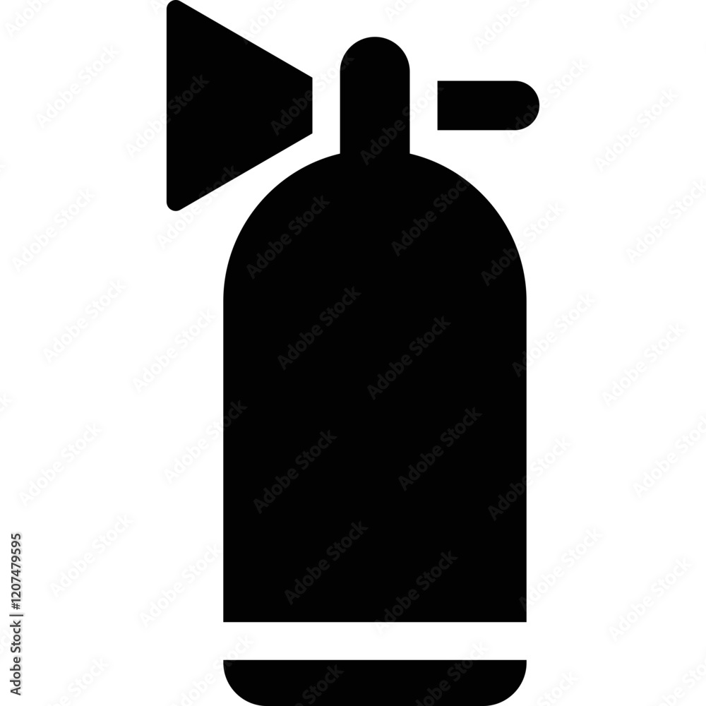 Simple vector icon fire extinguisher Simple vector icon fire extinguisher