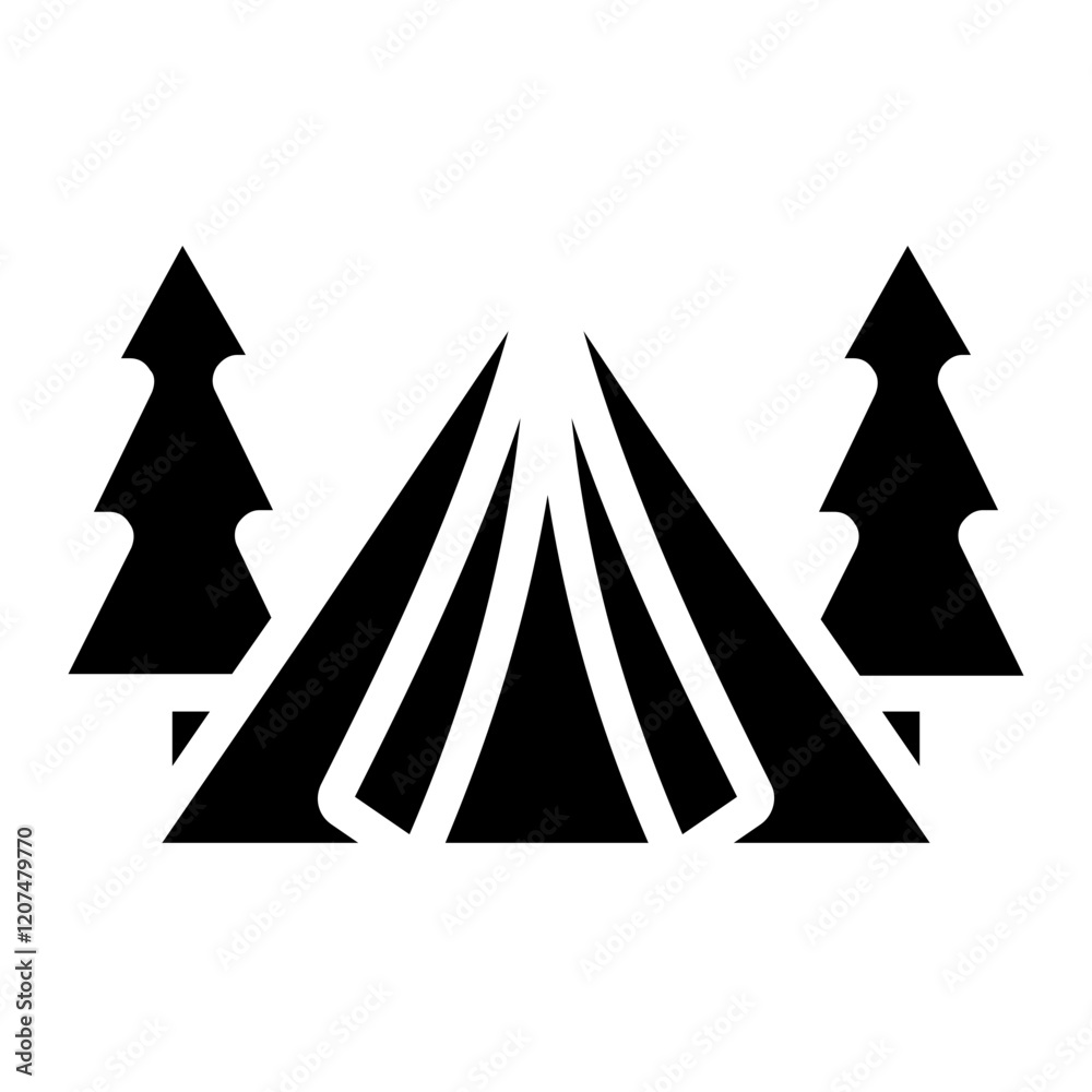 Obraz premium tent icon