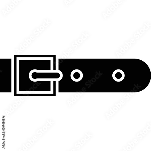 Simple vector icon leather belt