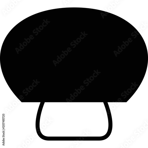 Simple vector icon mushroom