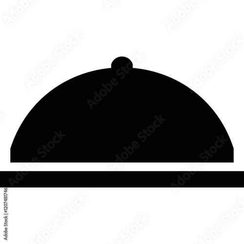 Simple vector icon tray with lid
