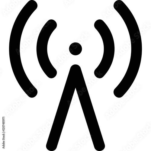 Simple vector icon wi fi
