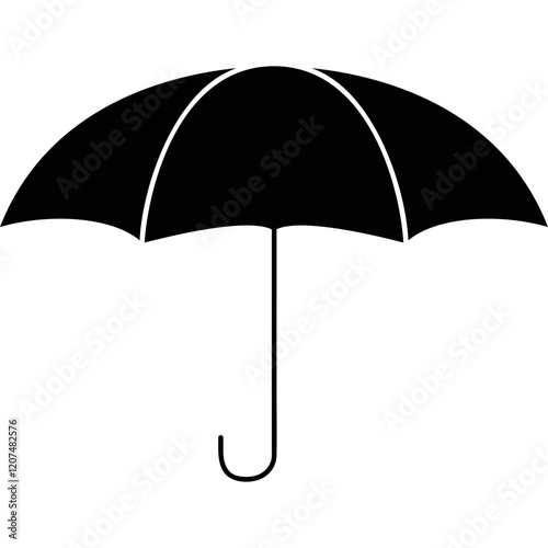 Simple vector icon umbrella
