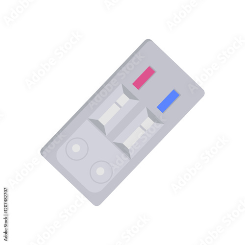 Infectious Test, Veterinary Flat Vector Illustration