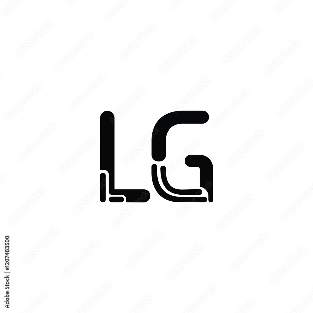 LG monogram logo design letter text name symbol monochrome logotype alphabet character simple logo LG monogram logo design letter text name symbol monochrome logotype alphabet character simple logo