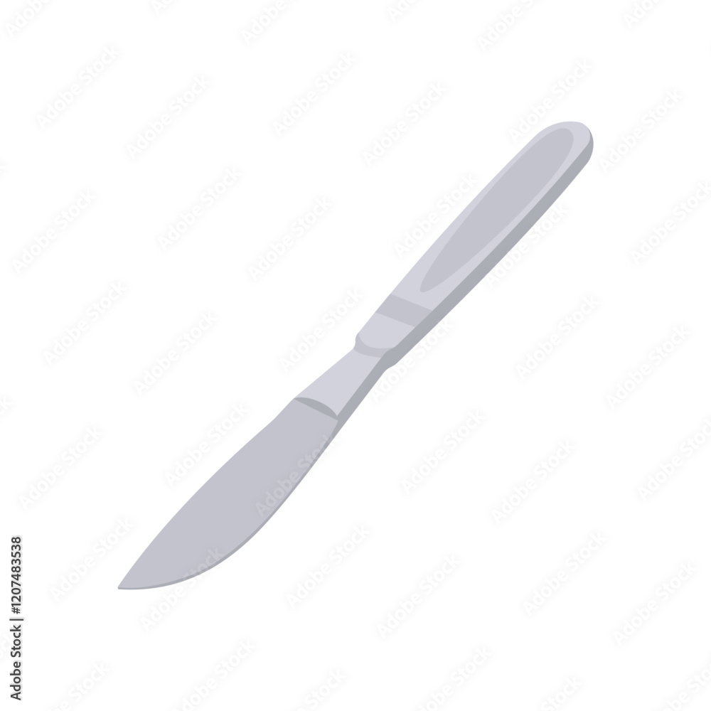 Surgical Scalpel, Veterinary Flat Vector Illustration Surgical Scalpel, Veterinary Flat Vector Illustration