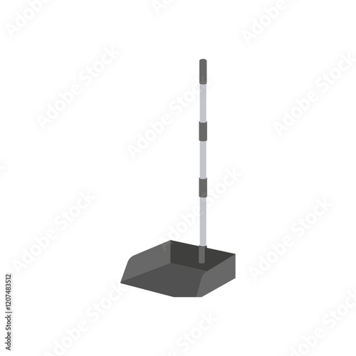 Pooper Scooper, Veterinary Flat Vector Illustration