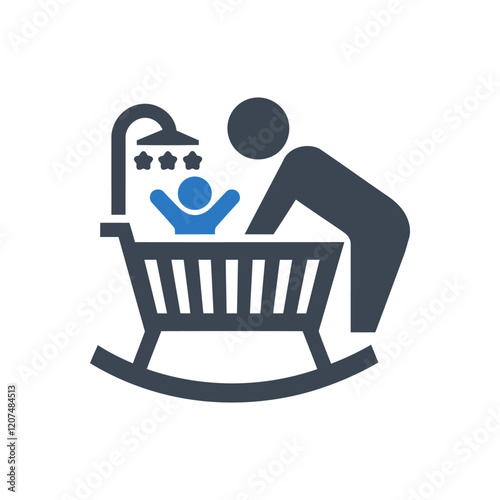 Baby Cradle Care Icon