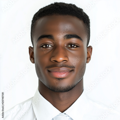 Passport photo Young black man