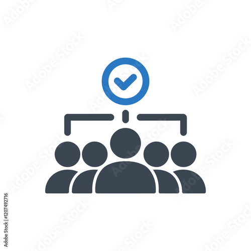 Team Approval Leadership Icon