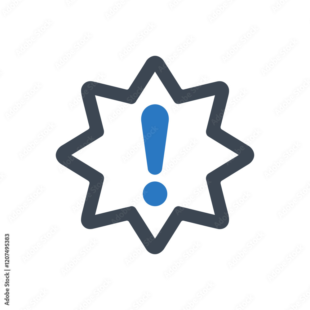 Alert Burst Mark Icon