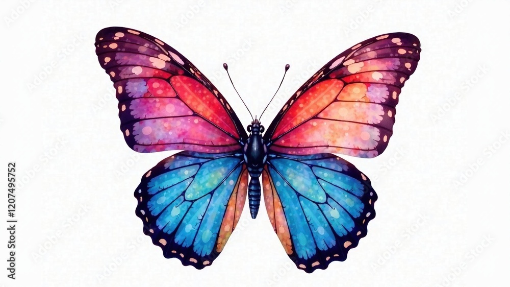 Obraz premium Watercolor Butterfly Clipart - Graphic Resource