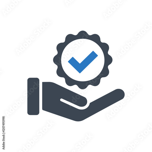 Hand Offering Badge icon
