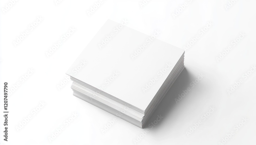 Stack of Blank White Papers Mockup, Perfect for Branding and Design Presentation Stack of Blank White Papers Mockup, Perfect for Branding and Design Presentation