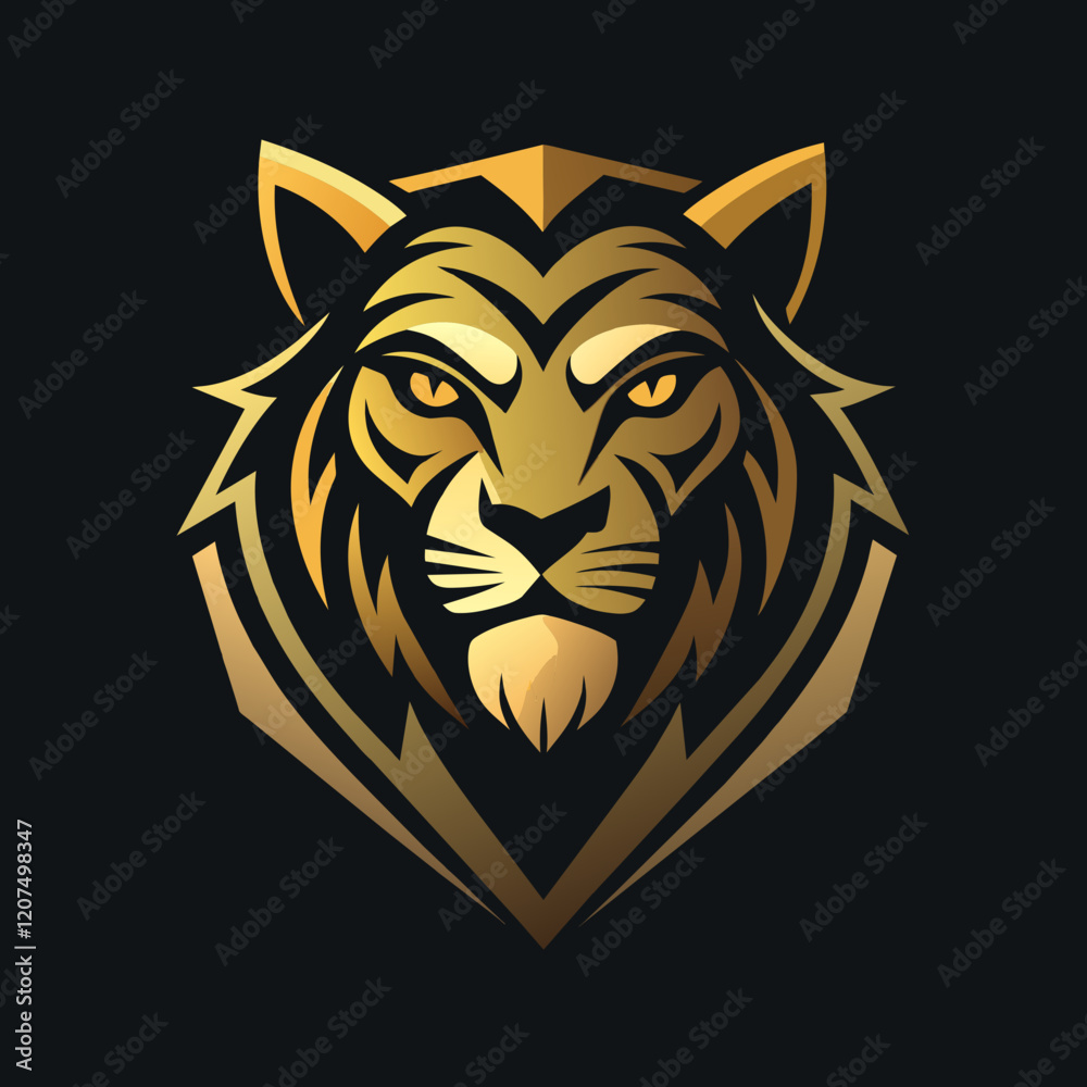Fototapeta premium tiger head vector