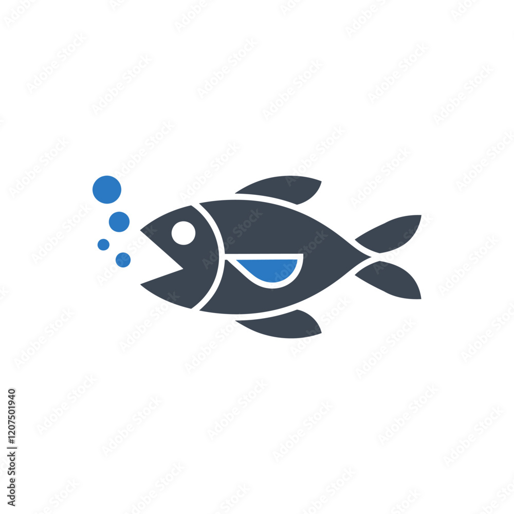 Fototapeta premium Aquatic Life Icon