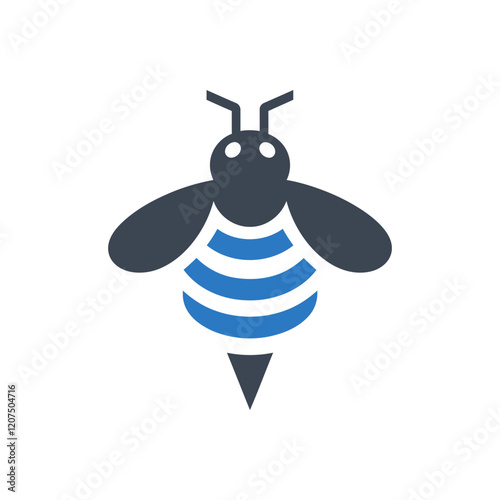 Bee with Waves Icon