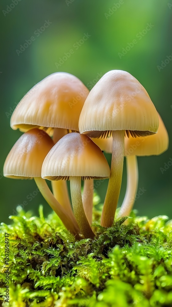 Mushrooms in Forest
