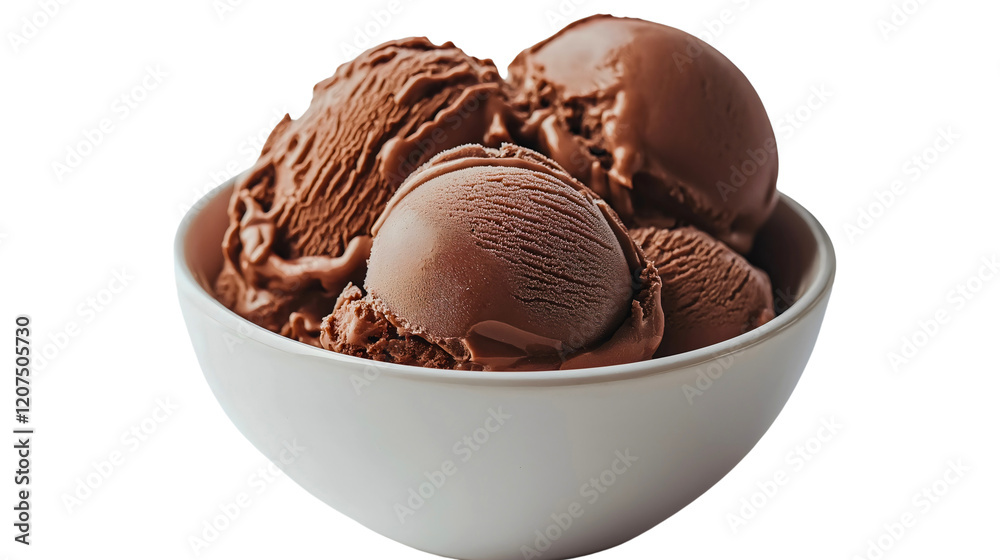 Delicious Chocolate Ice Cream Scoops in a Bowl Indulgent Dairy Dessert for Ice Cream Lovers Delicious Chocolate Ice Cream Scoops in a Bowl Indulgent Dairy Dessert for Ice Cream Lovers