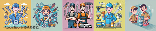 Collection of vectors of mechanics and their equipment