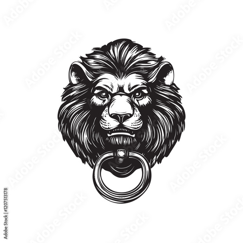 door knuckle lion