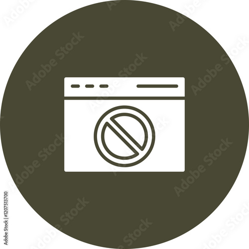Ad Block Vector Icon Design