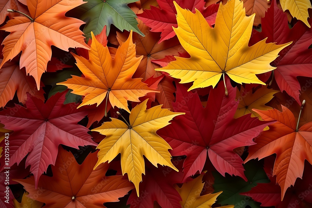 Vibrant Colors of Autumn Leaves Background Vibrant Colors of Autumn Leaves Background