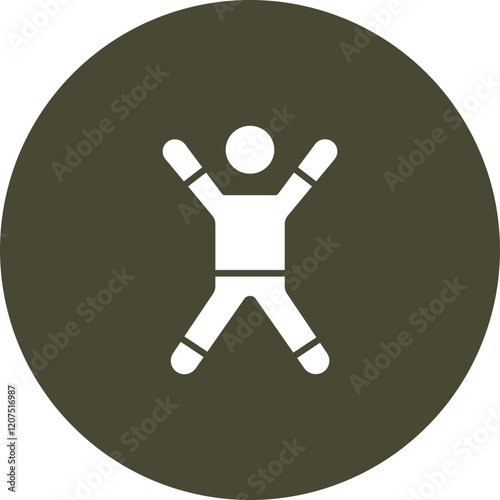 Aerobics Vector Icon Design