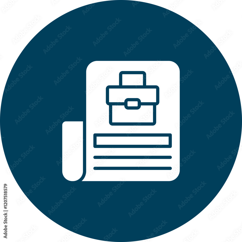 Job Advertisement Vector Icon Design