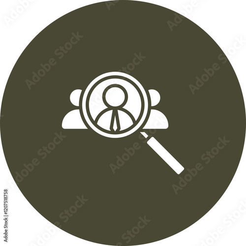 Recruitment Human Vector Icon Design