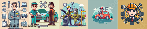 Collection of vectors of mechanics and their equipment