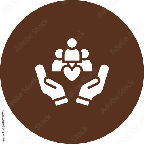 Nonprofit Organization Vector Icon Design