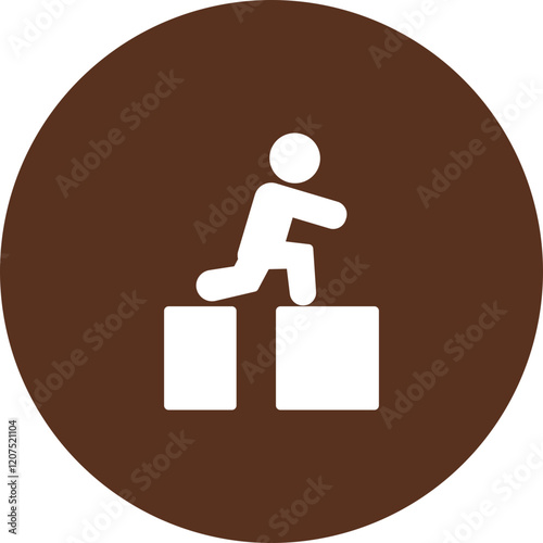 Parkour Vector Icon Design