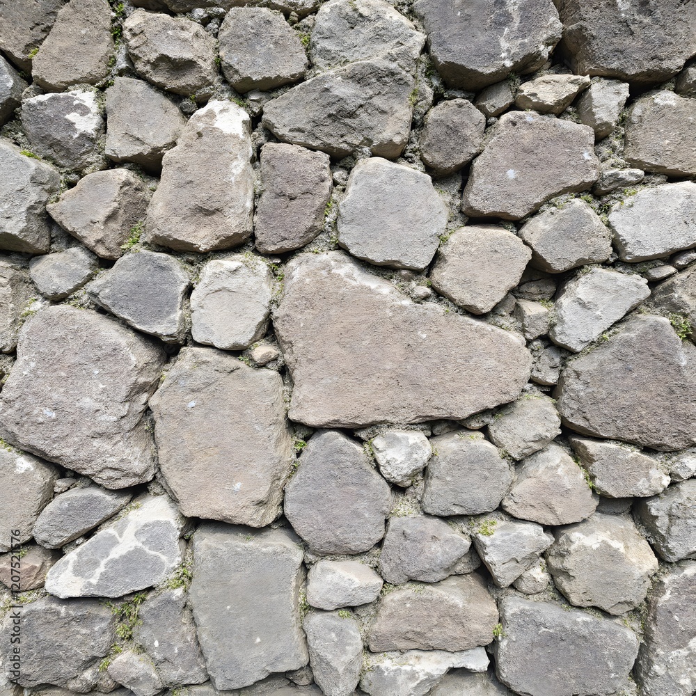 Stone Wall Texture Pattern with Moss Ancient Architecture Surface Stone Wall Texture Pattern with Moss Ancient Architecture Surface